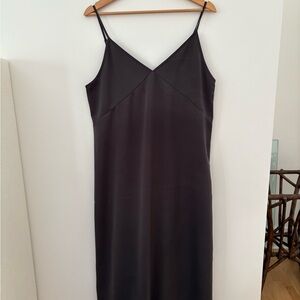 Uniqlo Dark Gray Slip Dress